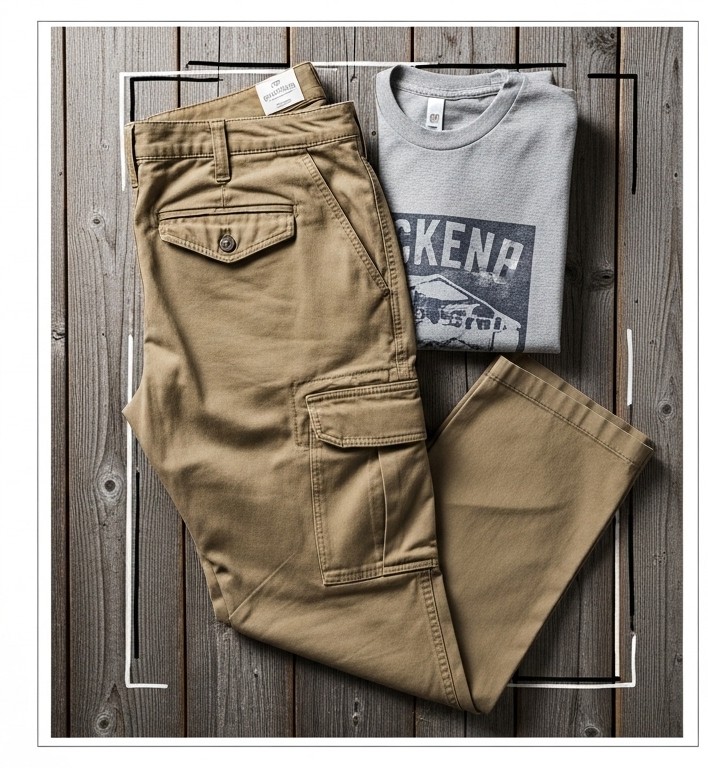 Khaki Cargo Pant